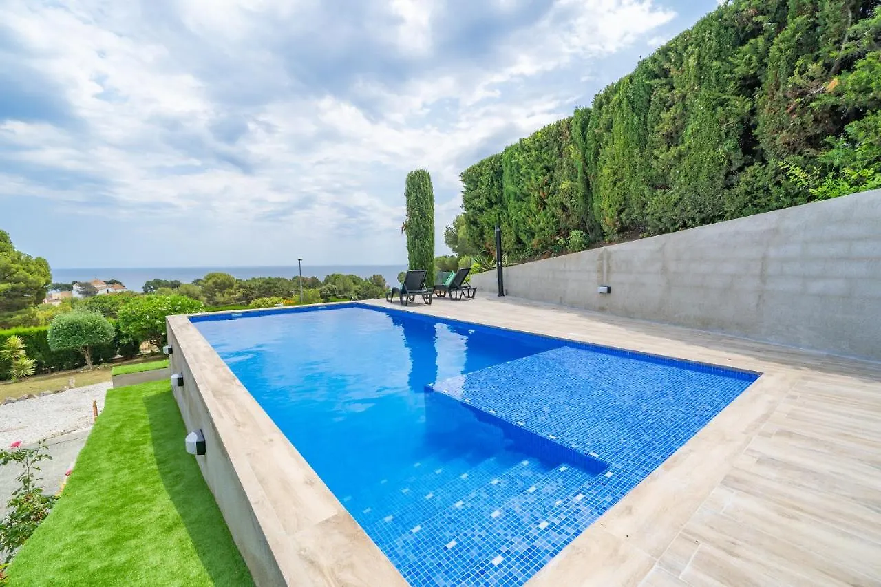 Villa Santa Cristina Lux, Ideal Familias, Frente Al Mar - Cala Treumal Blanes 0*,
